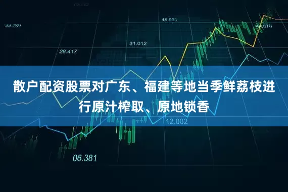 散户配资股票对广东、福建等地当季鲜荔枝进行原汁榨取、原地锁香